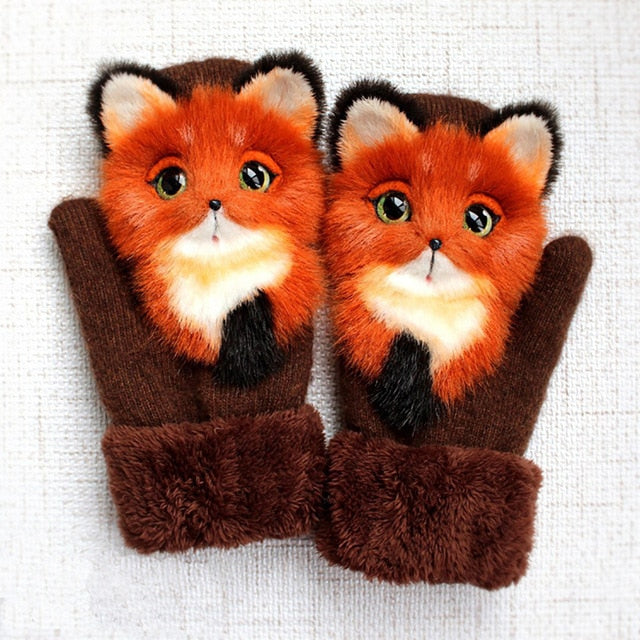 Warm Fox Mittens